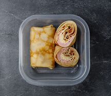 Блинчики с ветчиной и сыром