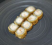 Жареные роллы с креветками малый