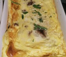 Печень куриная в омлете