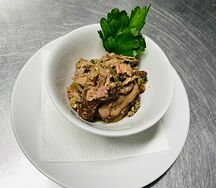 Поджарка из печени индейки с овощами