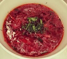 Борщ с курицей