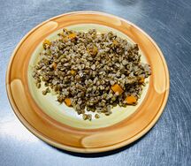 Греча с овощами