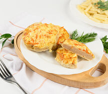 Бифштекс куриный с корейской морковью
