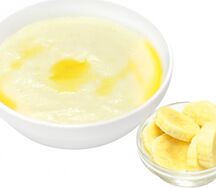 Каша манная с бананами