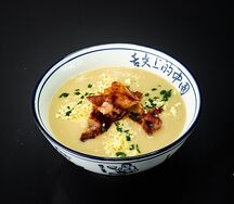 Сырный крем-суп с беконом