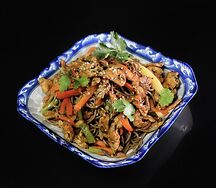 Гречневая лапша с курицей