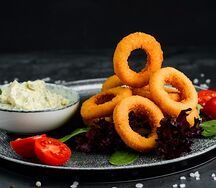Кольца кальмара в кляре