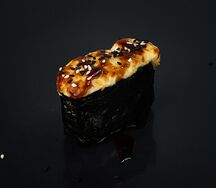 Запеченный гункан с креветкой