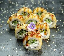 Жареные роллы Мини-бикини с огурцом