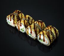 Жареный с креветкой