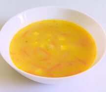 Сырный суп с тофу