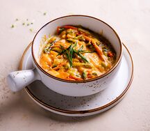 Рыбный жюльен с овощами