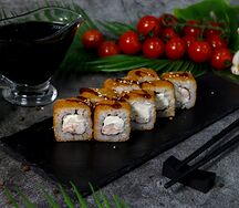 Жареная япошка с креветкой