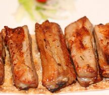 Шашлык из свиных ребрышек
