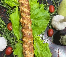 Люля-кебаб с шампиньонами
