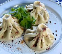 Хинкали с говядиной и свининой