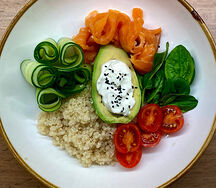 Боул с лососем