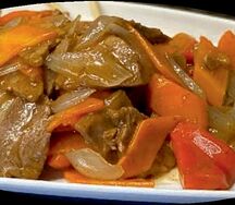 Говядина с овощами