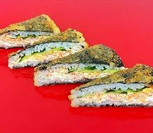 Брускетта с крабом