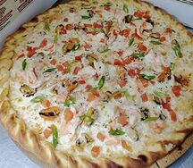 Пицца с морепродуктами