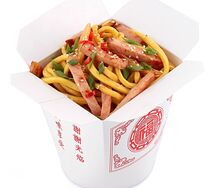 Wok с беконом