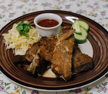 Ребрышки с квашеной капустой