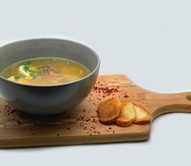 Лапша куриная с яйцом