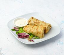 Блины с ветчиной и сыром