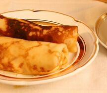 Блин с ветчиной и сыром