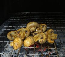 Шампиньоны на углях