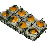 Запеченный лосось в укропе