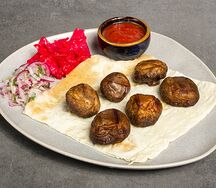 Шампиньоны на мангале