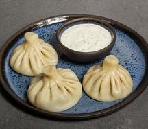 Хинкали из баранины и говядины