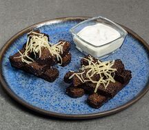 Ржаные гренки с чесноком