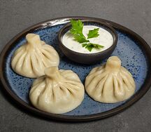 Хинкали из говядины и свинины