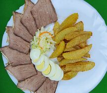 Бастурма с гарниром