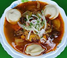 Чучвара (суп с пельменями)