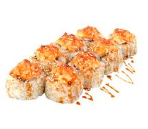 Запеченный ролл с лососем