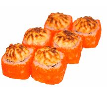 Запеченный ролл с крабом