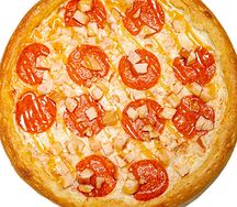 Пицца Пепперони с цыпленком под кисло-сладким соусом