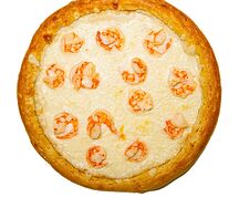 Пицца с креветками