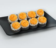 Запеченный ролл с курицей 