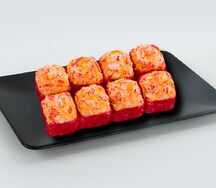 Запеченный ролл с крабом