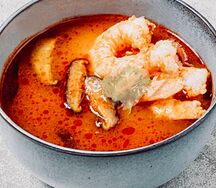 Суп Том ям с креветками