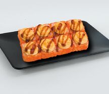 Запеченный ролл Микс лосось