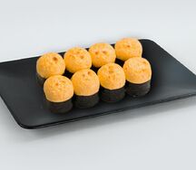 Запеченный маки ролл с крабом 