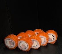 Ролл Филадельфия круг с креветкой 8 шт