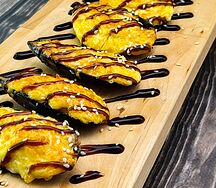 Мидии, запечённые под сырной шапкой 