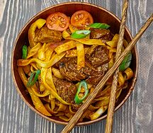 Лапша Wok с говядиной