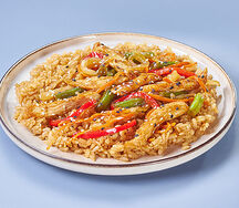 Рис с курицей терияки